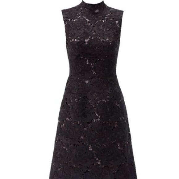 ML Monique Lhuillier Facade Lace Sheath Dress – Black, Size 2 - Picture 2 of 9